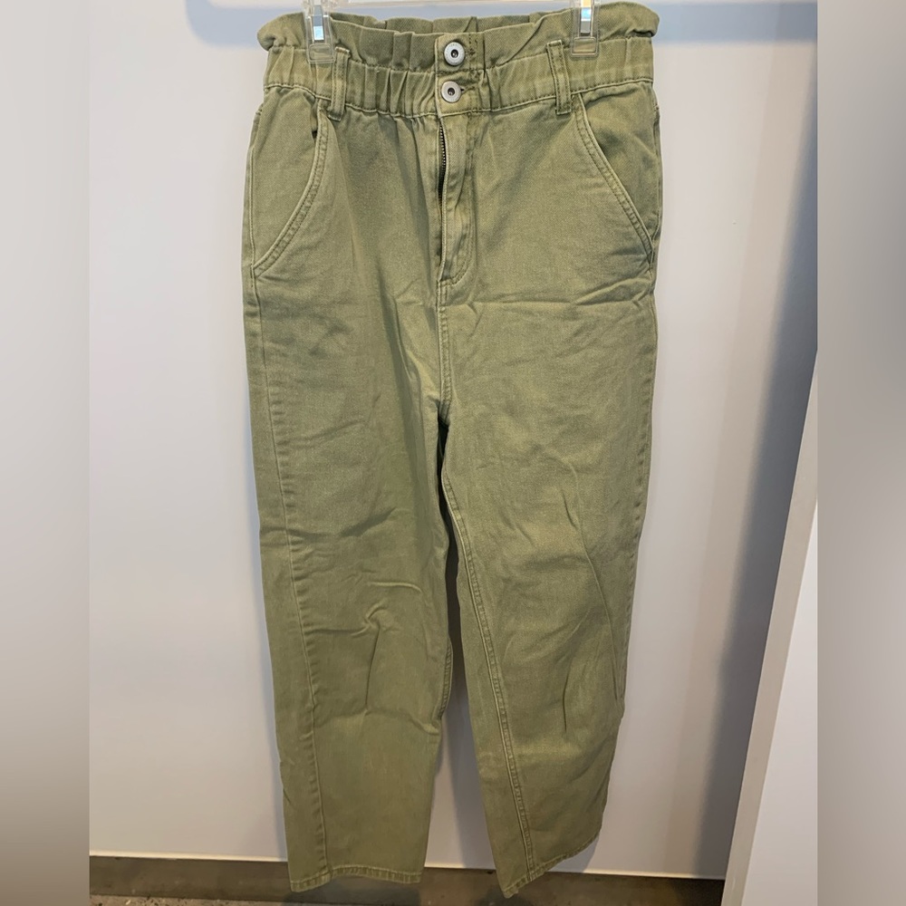 Cotton On jeans, size 6, high waisted paperbag, straight leg